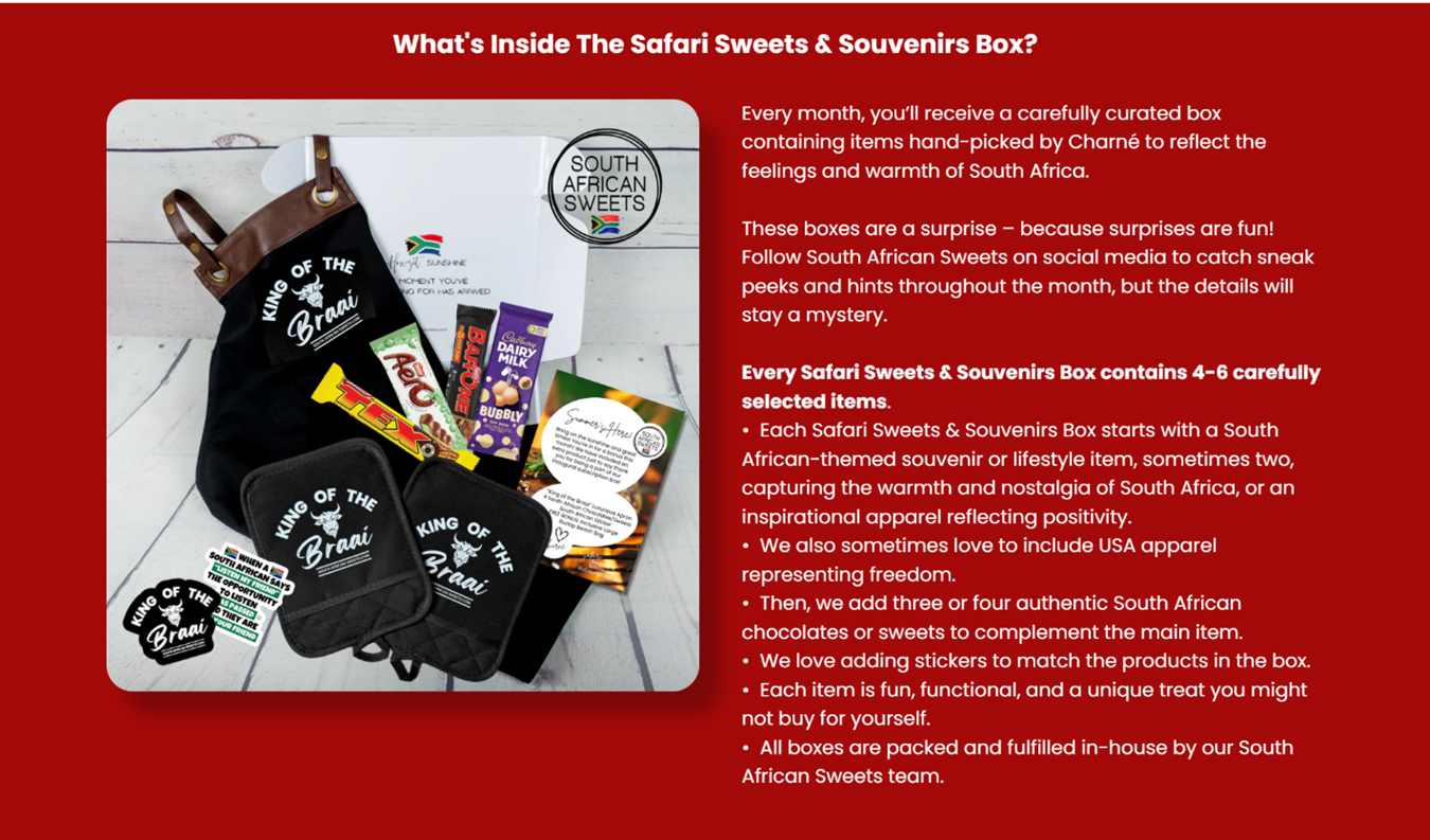 The Safari Sweets & Souvenirs Subscription Box