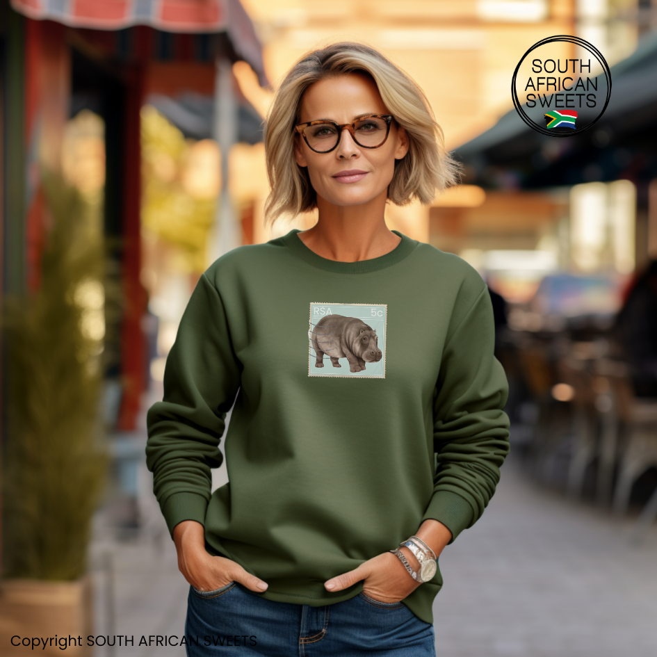 SWEATSHIRT Stamp Series - Hippo