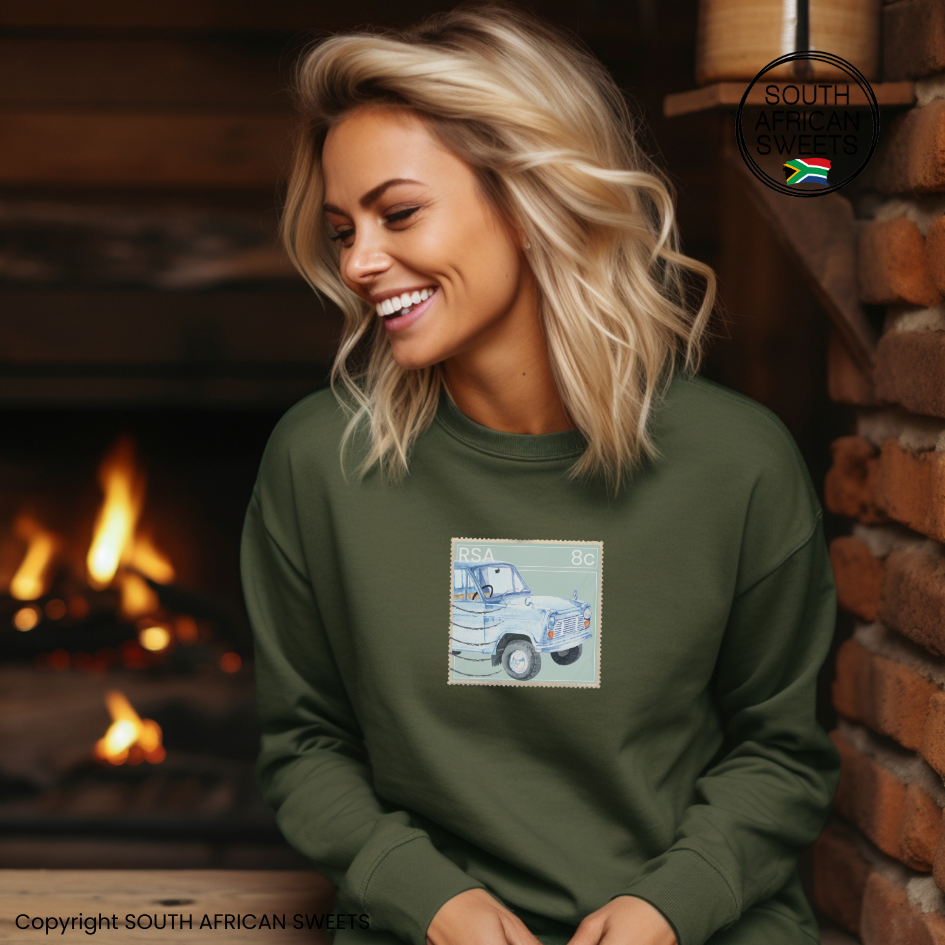 SWEATSHIRT Stamp Series - 1/2 Blue Car