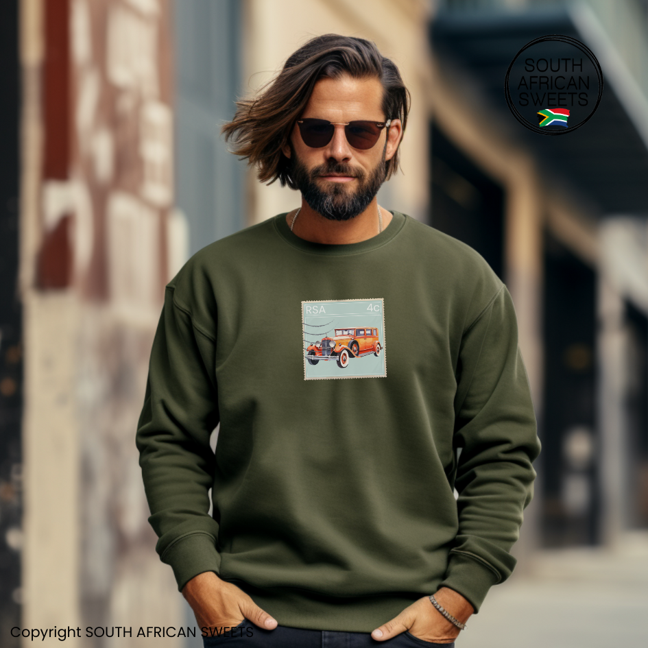 SWEATSHIRT Stamp Series - Orange Car