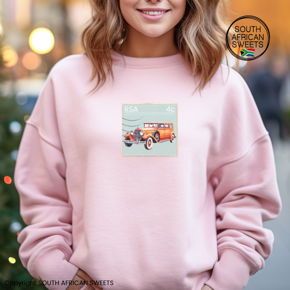 SWEATSHIRT Stamp Series - Orange Car