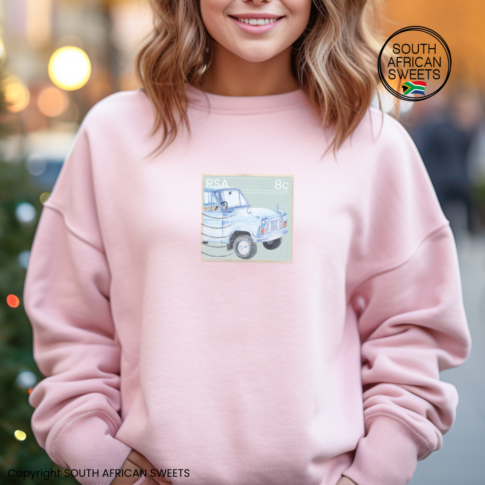 SWEATSHIRT Stamp Series - 1/2 Blue Car