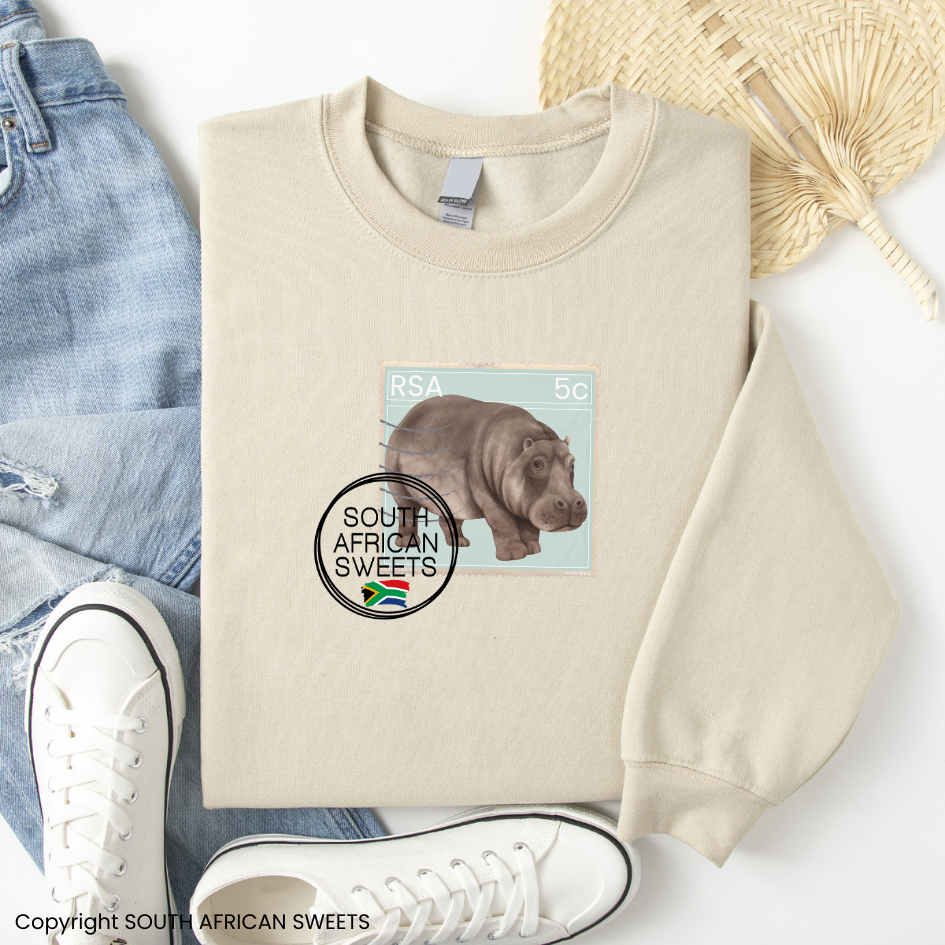 SWEATSHIRT Stamp Series - Hippo