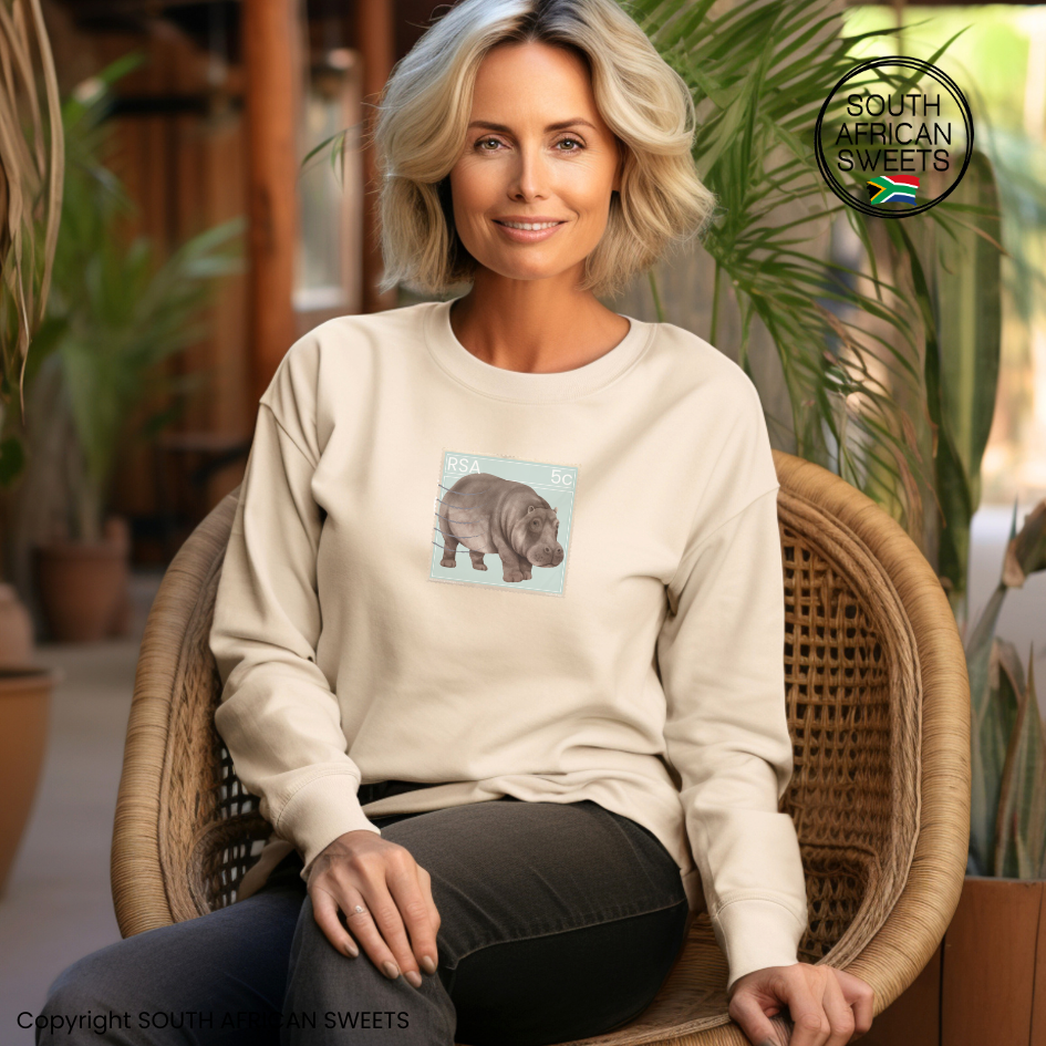 SWEATSHIRT Stamp Series - Hippo