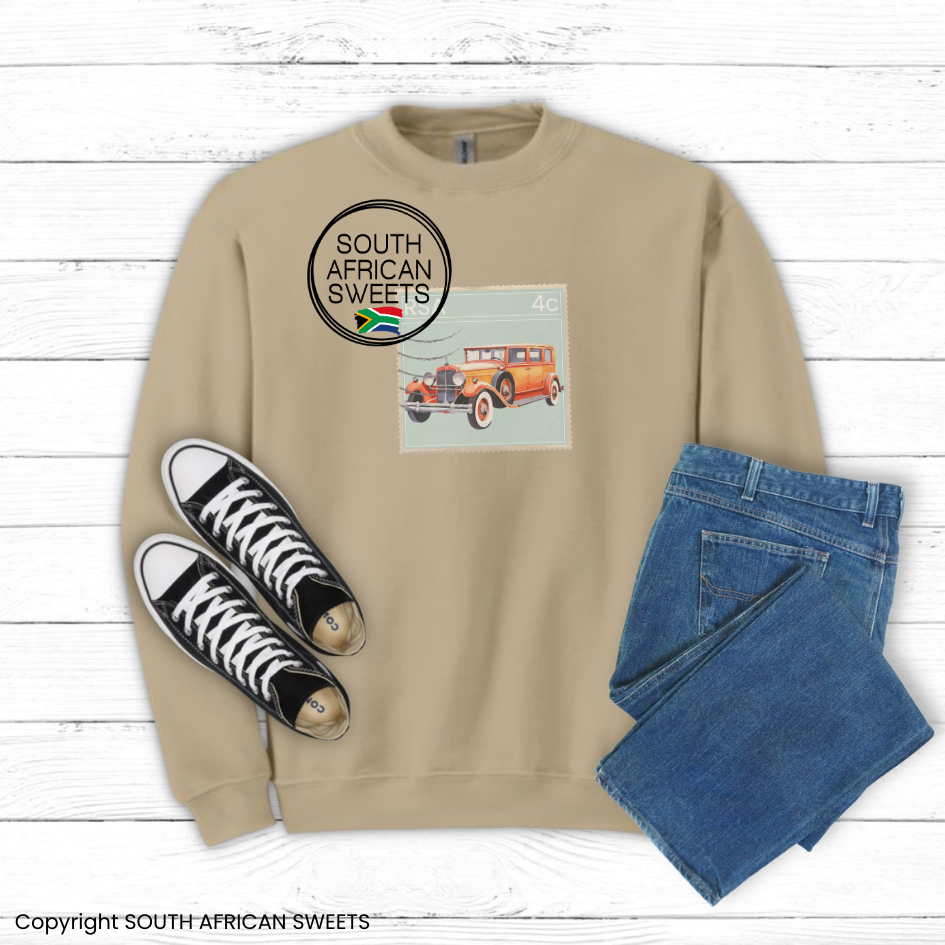 SWEATSHIRT Stamp Series - Orange Car