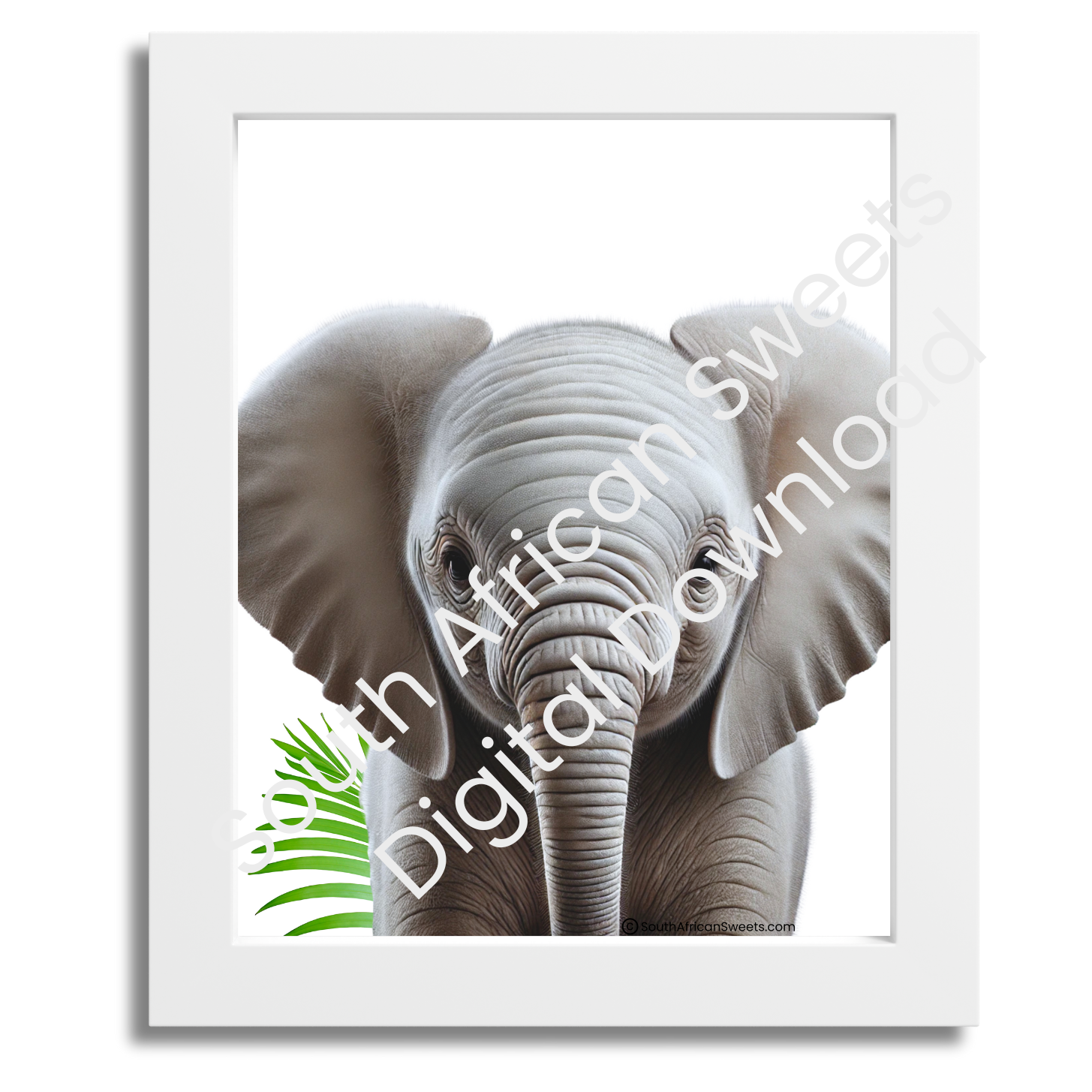Safari BIG FIVE Nursery Set of Five Baby Animal Images (8x10 inch Printable Poster Digital Download)