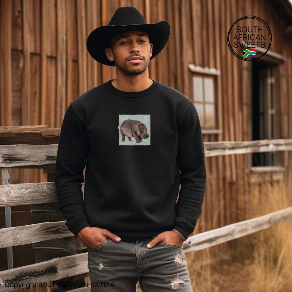 SWEATSHIRT Stamp Series - Hippo