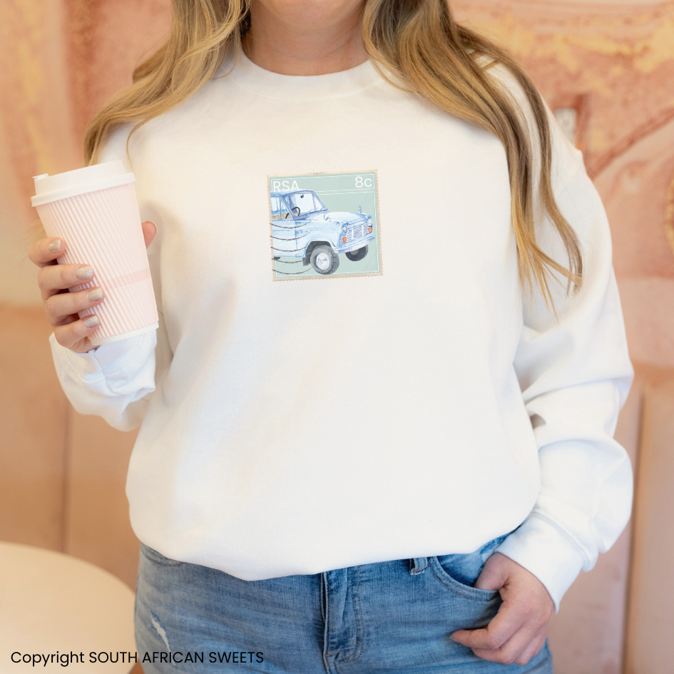 SWEATSHIRT Stamp Series - 1/2 Blue Car