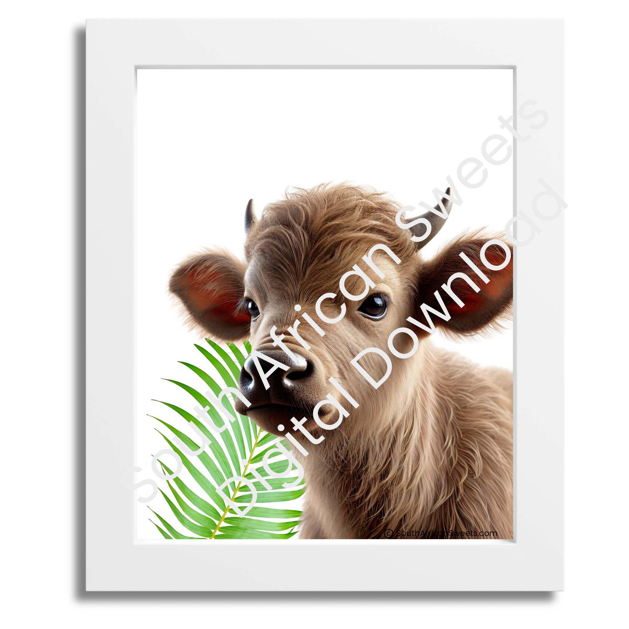Safari BIG FIVE Nursery Set of Five Baby Animal Images (8x10 inch Printable Poster Digital Download)