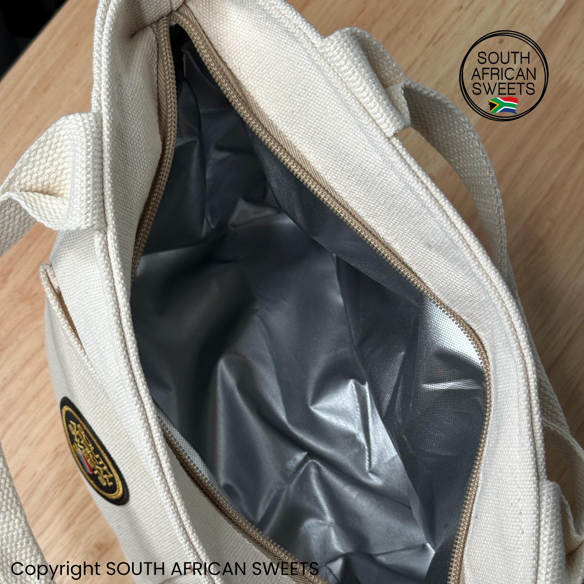 Insulated Tote Lunch Bag, Medicine and Makeup Bag - South African Sweets