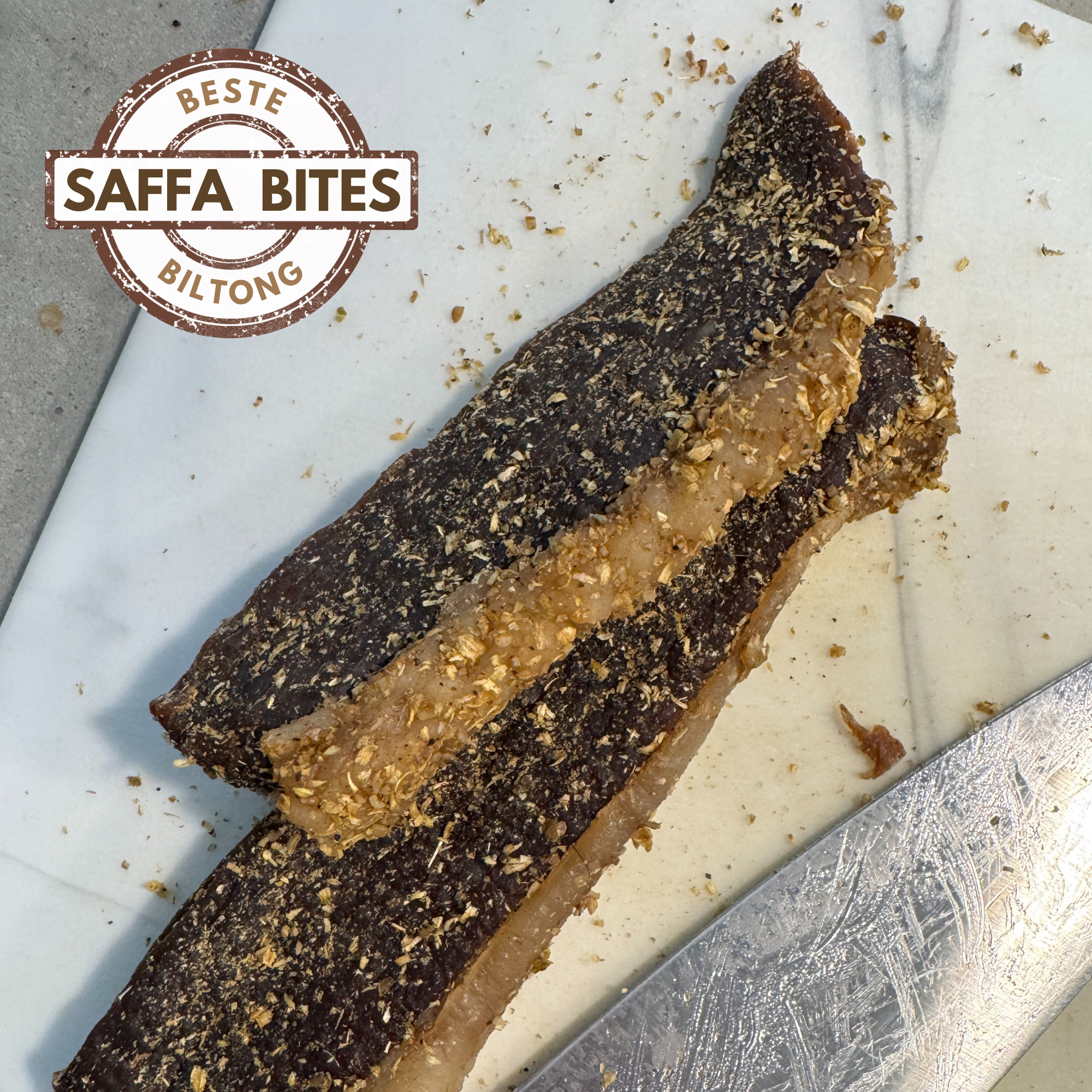 SAFFA BITES – Authentic South African Biltong Slab (1 lb. Bag)
