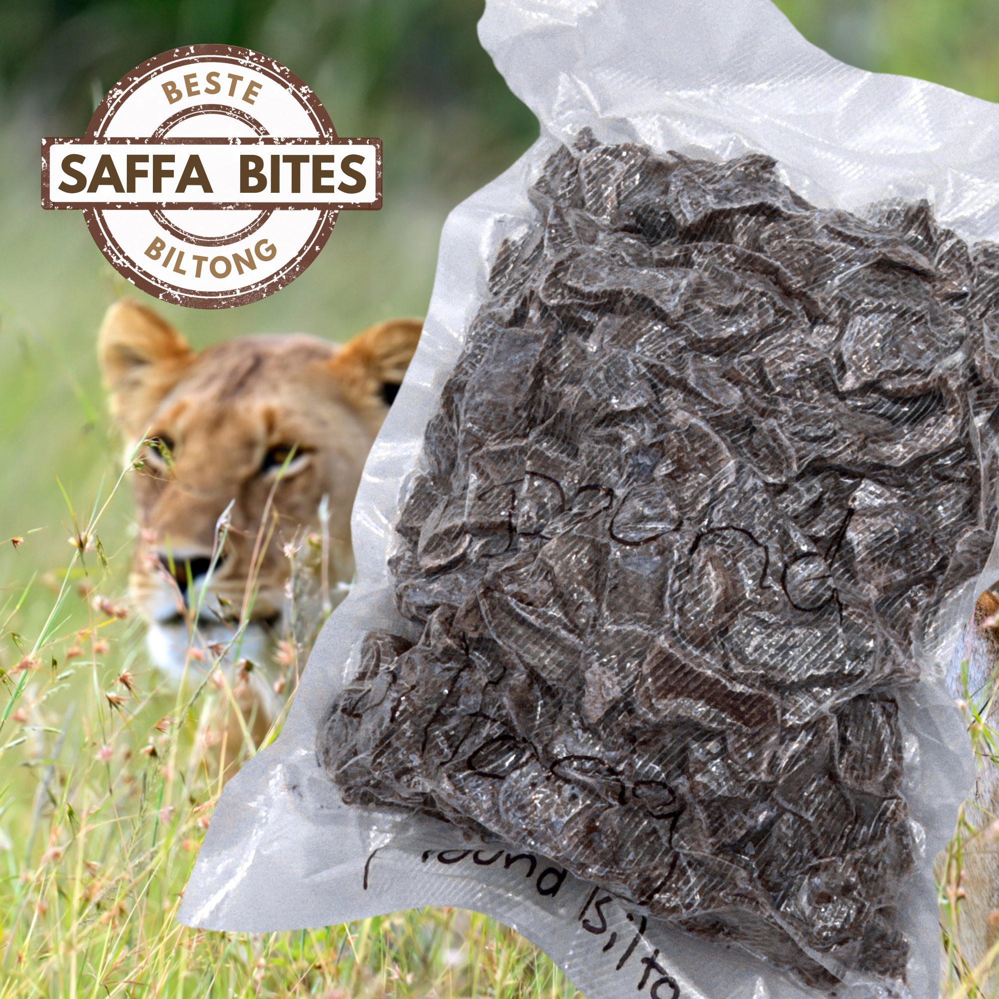 SAFFA BITES – Authentic Thinly Sliced South African Biltong (1 lb. Bag)