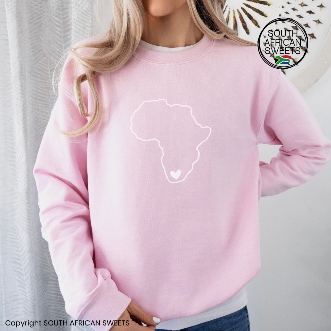 SWEATSHIRT Africa Heart (White Design)