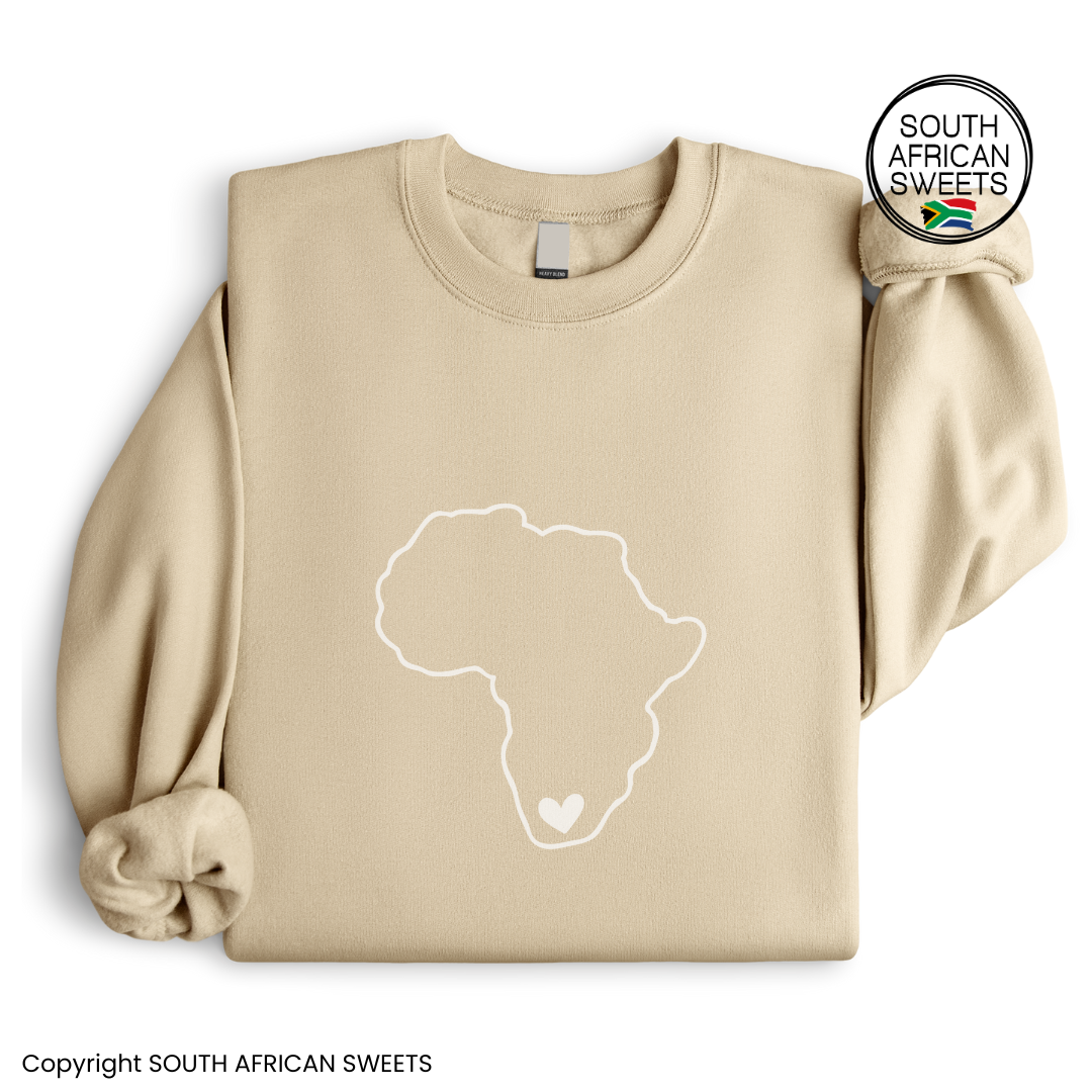 SWEATSHIRT Africa Heart (White Design)