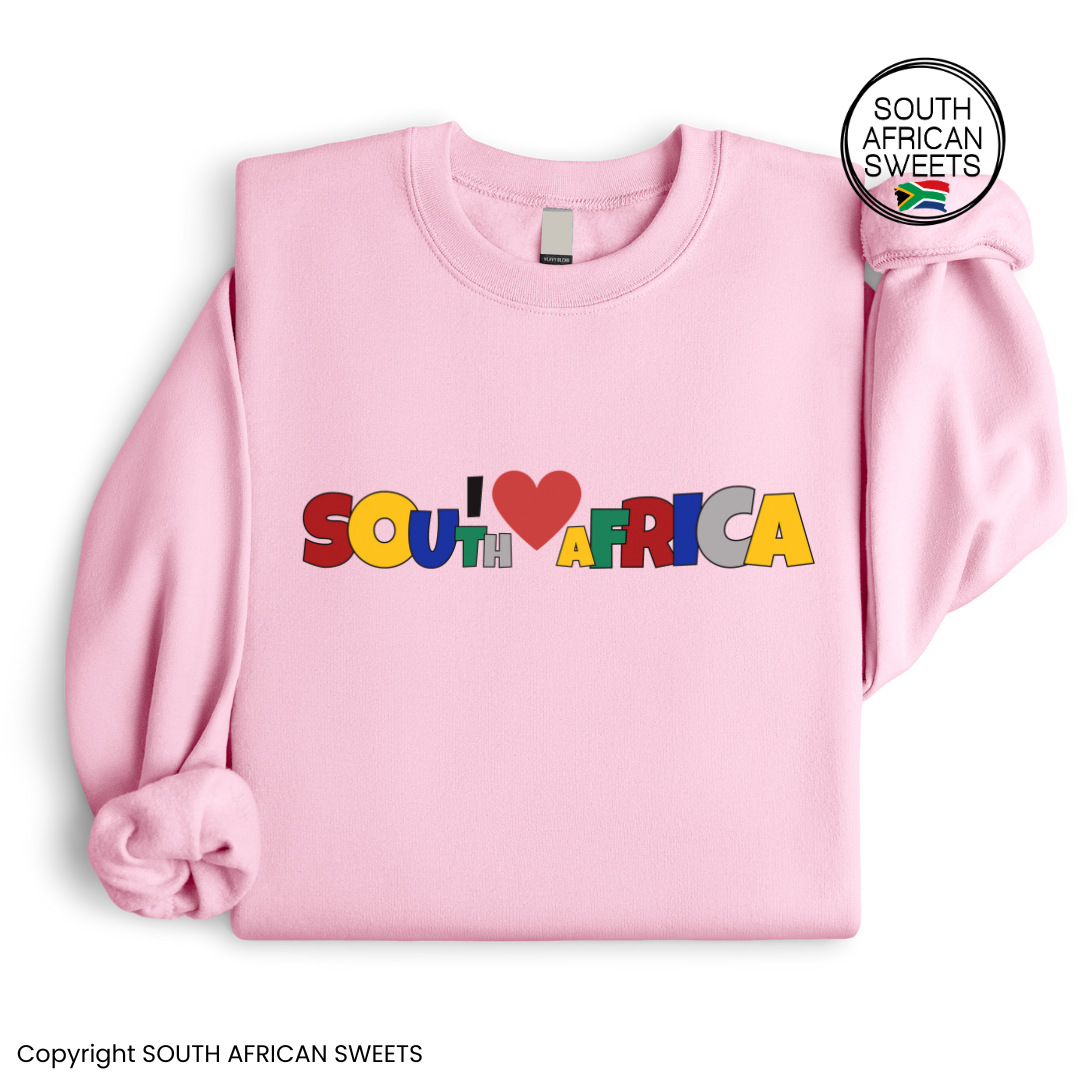 SWEATSHIRT I love South Africa