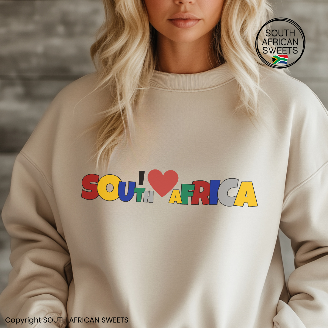 SWEATSHIRT I love South Africa