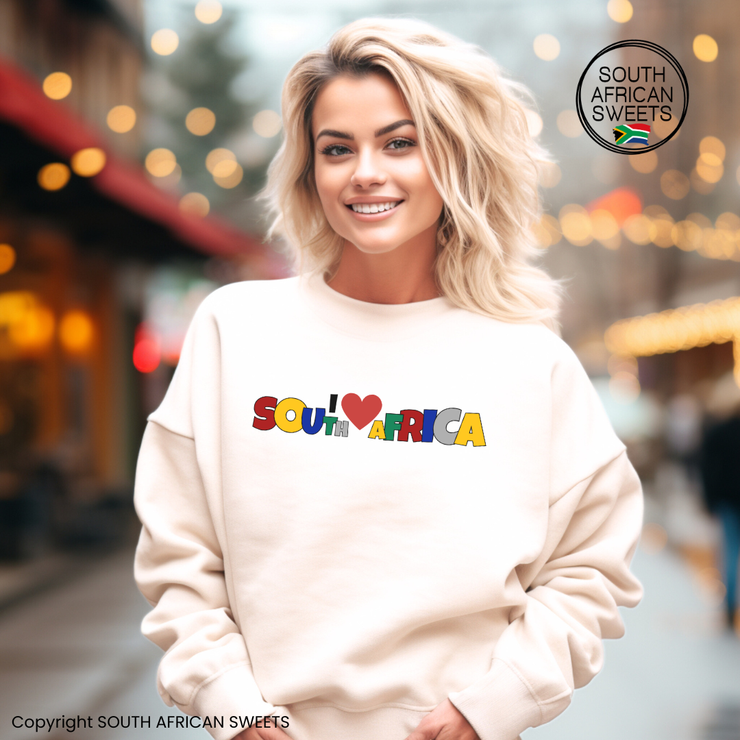 SWEATSHIRT I love South Africa