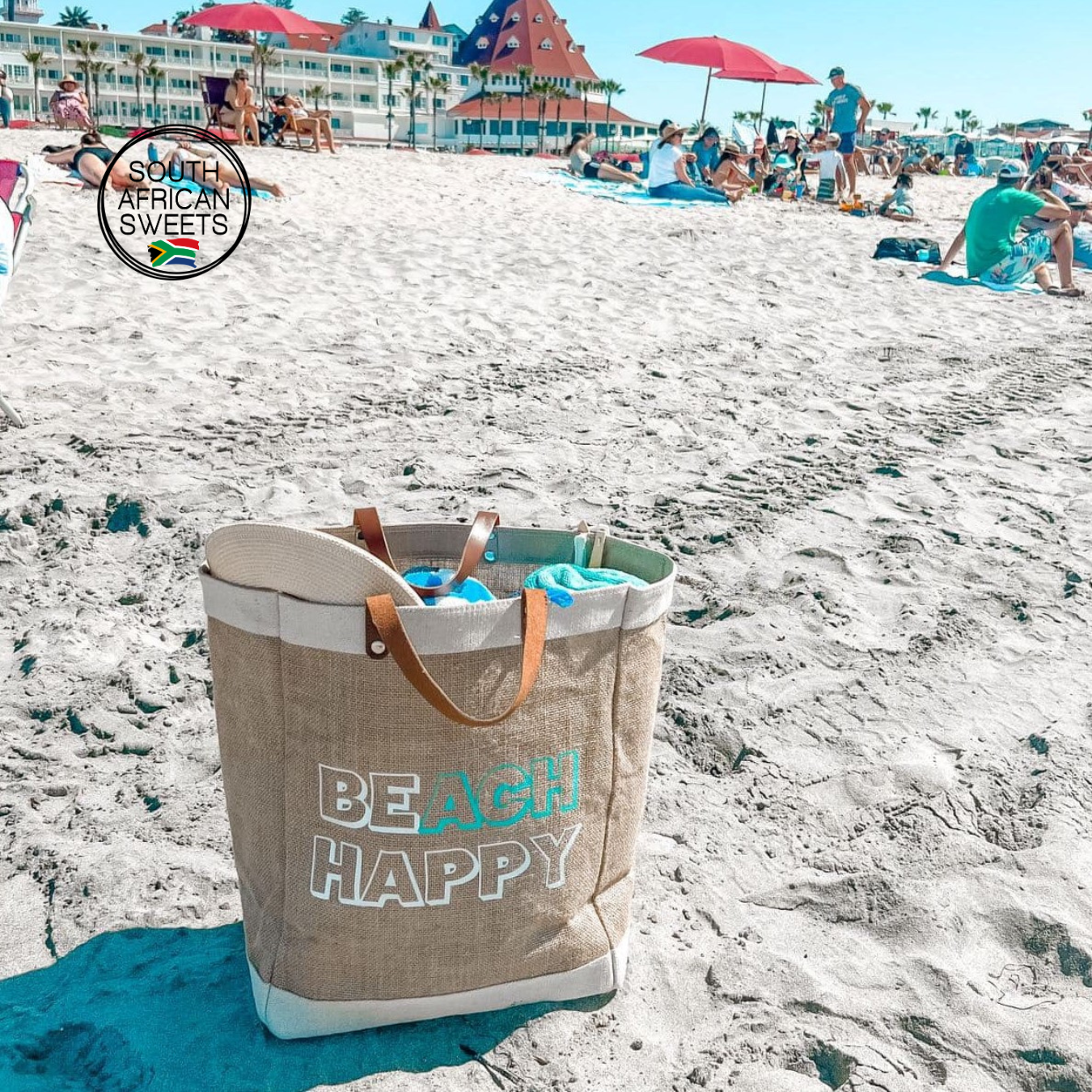 Beach Happy Tote Bag