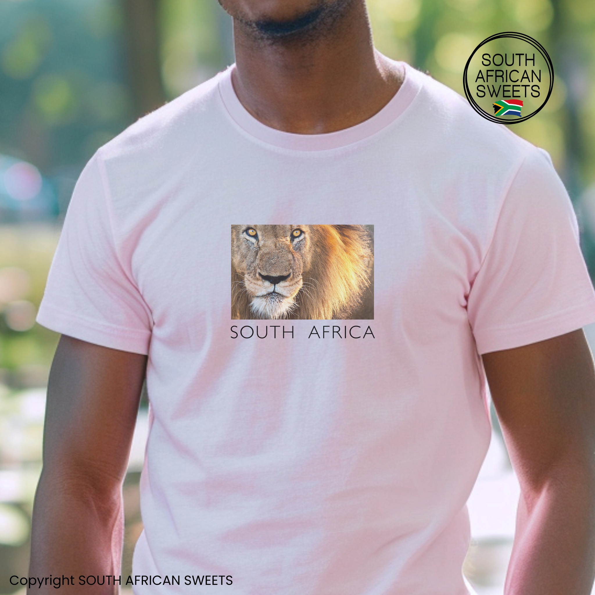 T-SHIRT Lion South Africa Words