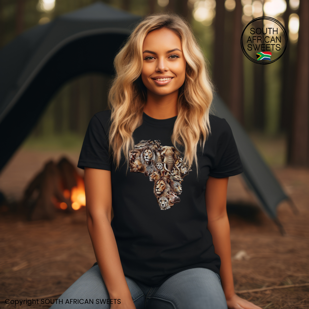 T-SHIRT African Animal Map