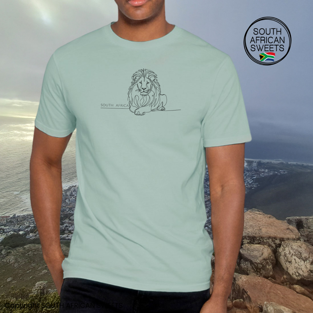 T-SHIRT Line Art LION South Africa