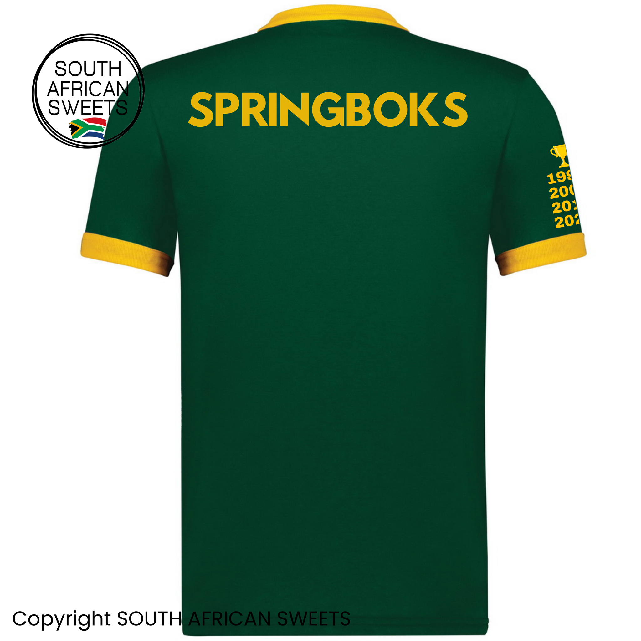 SPRINGBOK Jersey - World Champions - Dark Green & Gold Trim