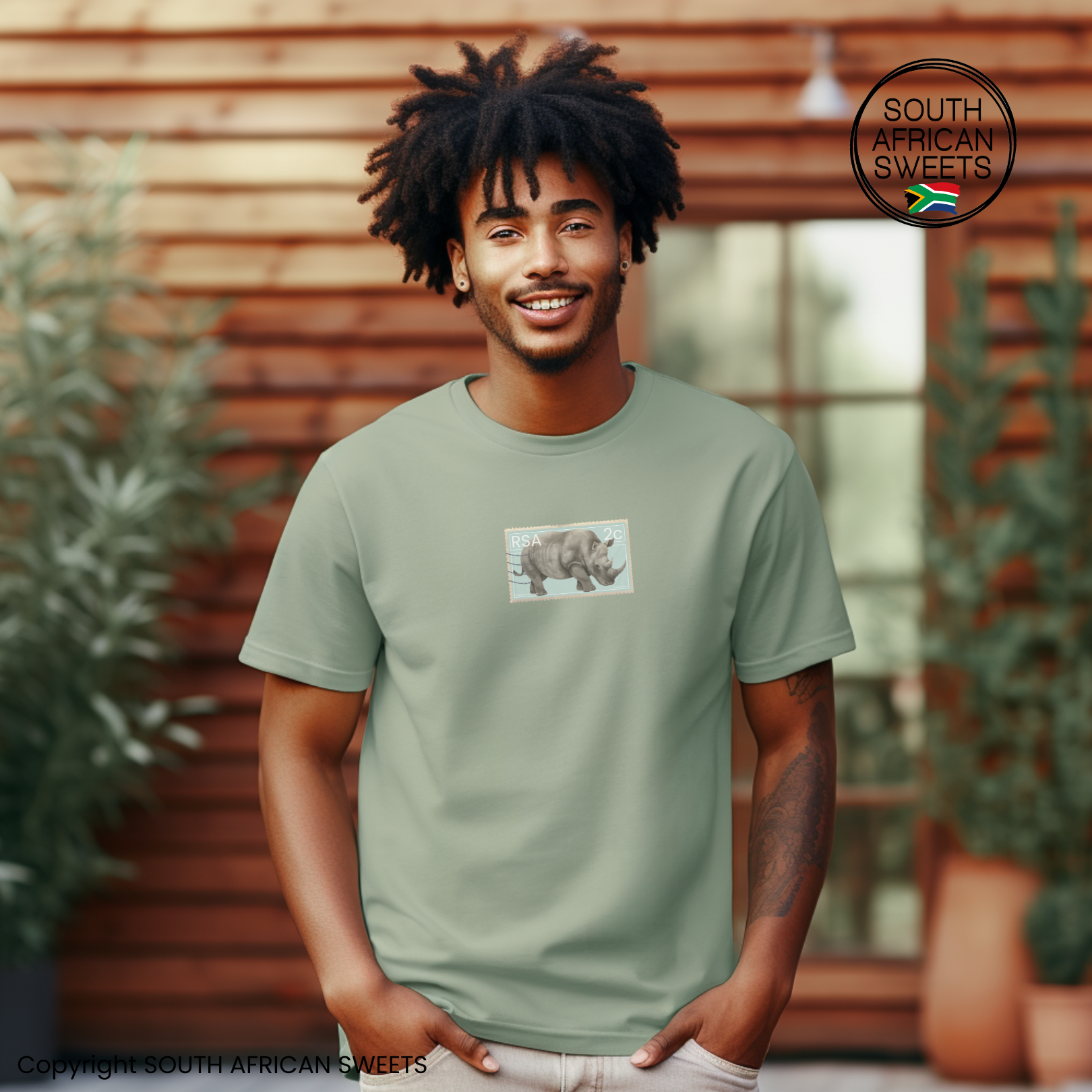 T-SHIRT Stamp Series: Rhino (Narrow)