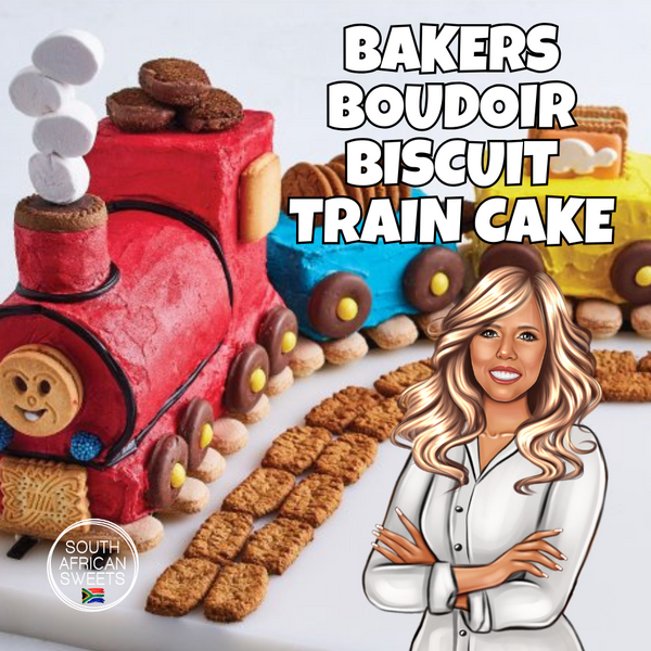 BAKERS Boudoir Biscuit Train Cake & Track