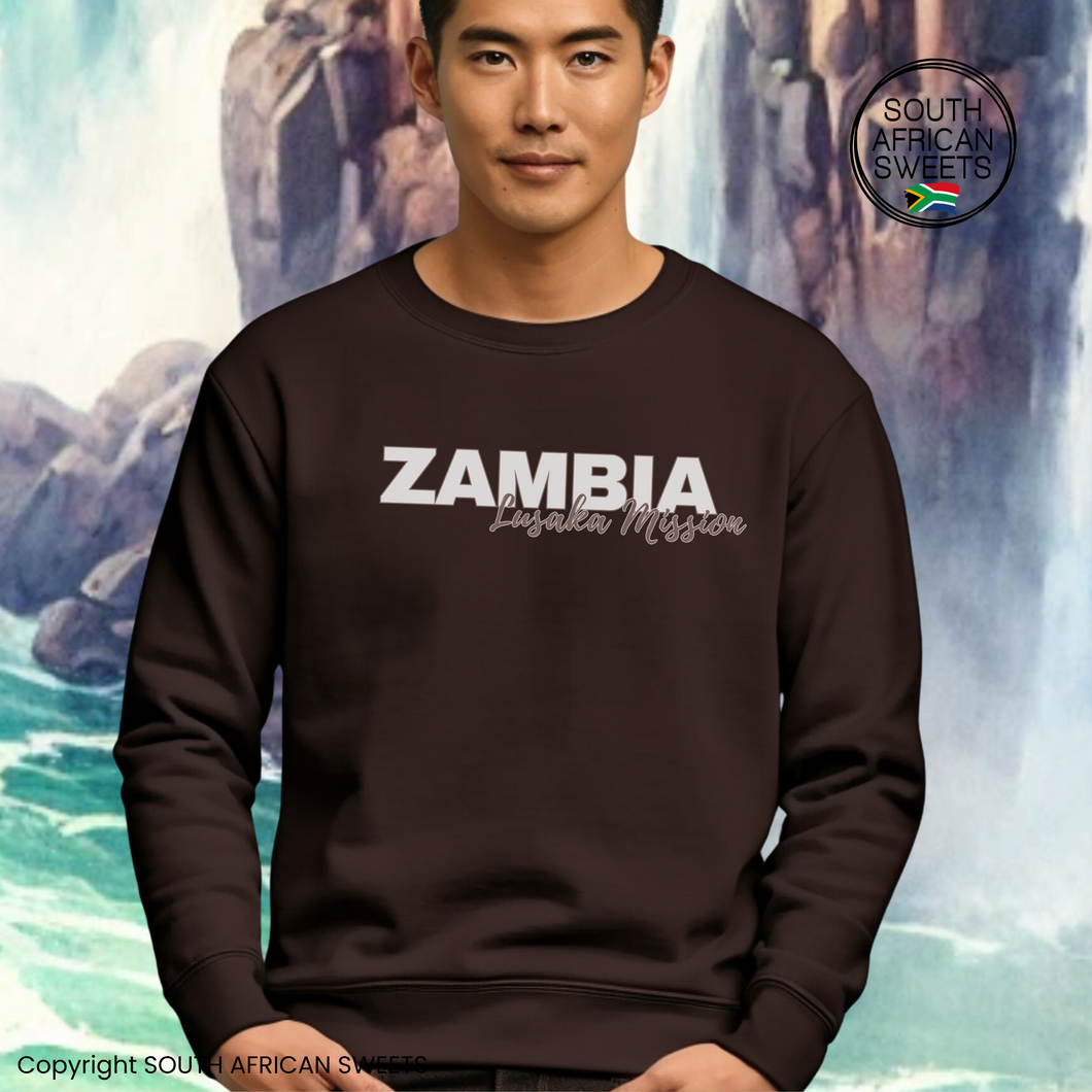 Zambia Lusaka Mission SWEATSHIRT - Dark Chocolate