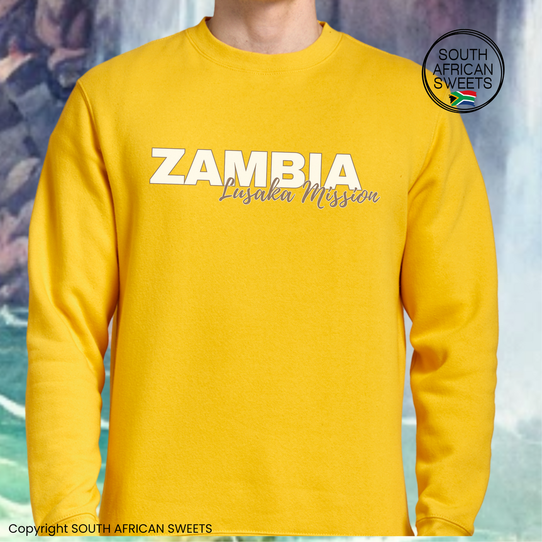 Zambia Lusaka Mission SWEATSHIRT - Lemon