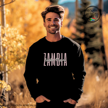 Load image into Gallery viewer, Zambia Lusaka Mission SWEATSHIRT - Black with Pink Writing
