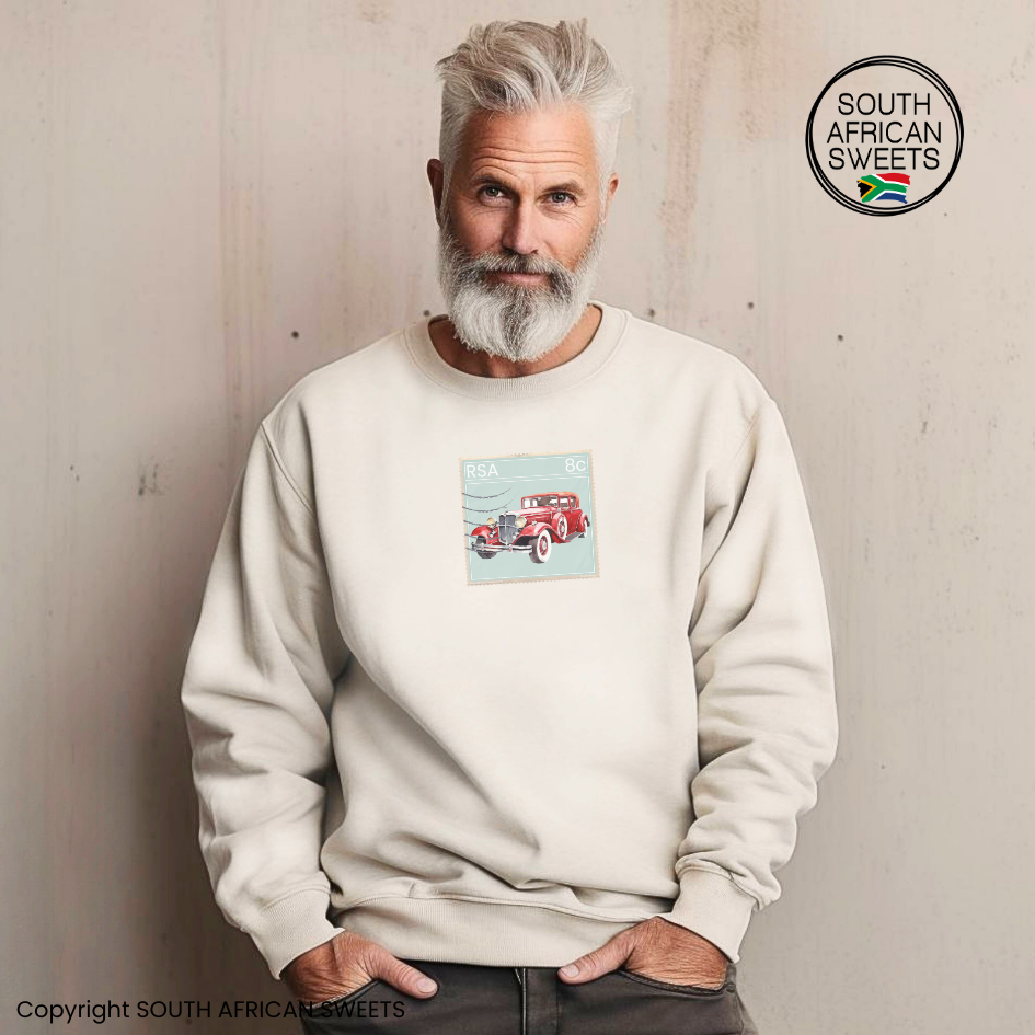 SWEATSHIRT Stamp Series - Red Car – South African Sweets