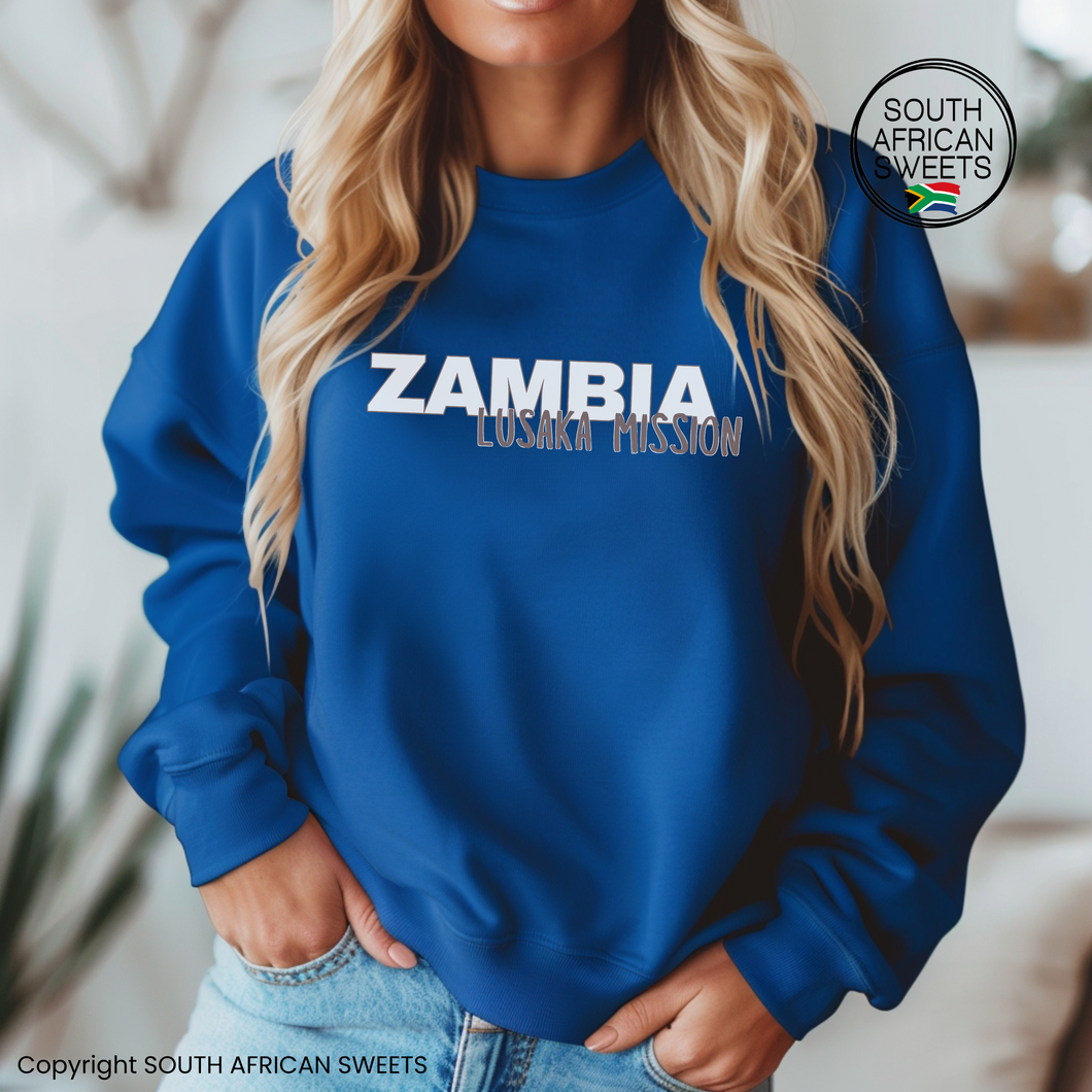 Zambia Lusaka Mission SWEATSHIRT - Royal Blue