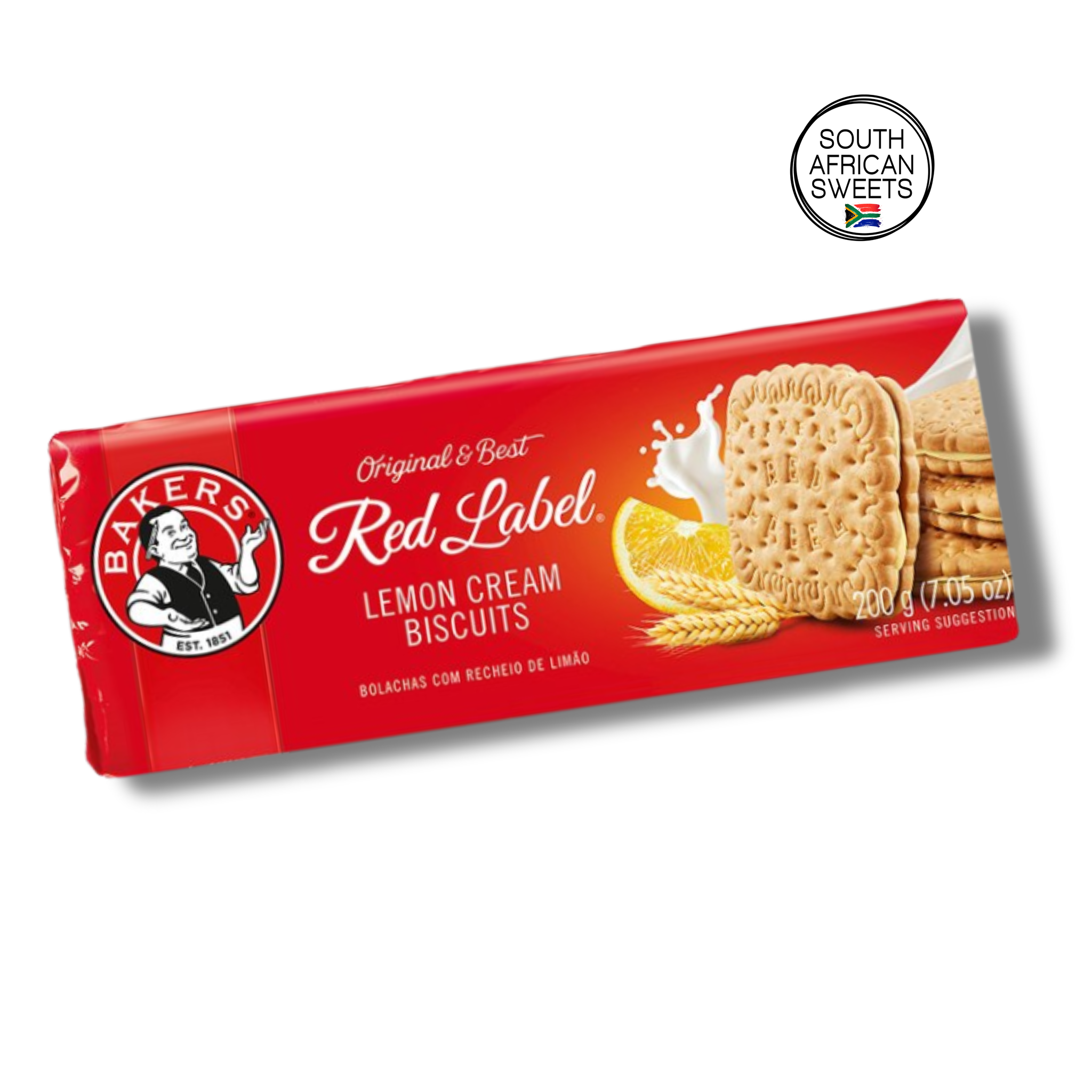 BAKERS Red Label Lemon Creams Biscuits 200g