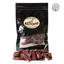 Load image into Gallery viewer, Bledie Lekker Biltong Chunks 8oz Resealable Bag
