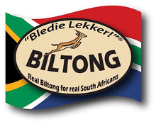 Load image into Gallery viewer, Bledie Lekker Biltong Sliced 8oz Resealable Bag
