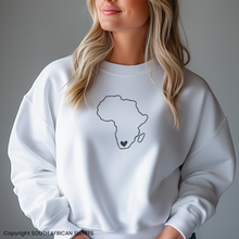 Load image into Gallery viewer, SWEATSHIRT Africa Heart (White)
