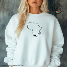 Load image into Gallery viewer, SWEATSHIRT Africa Heart (White)
