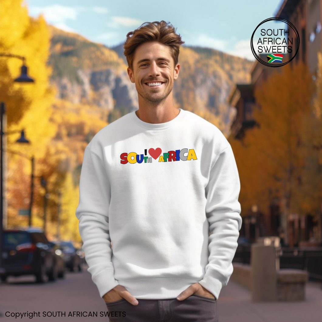 SWEATSHIRT I love South Africa - White