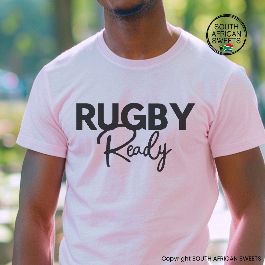 T-SHIRT Pink (Rugby Ready) – South African Sweets