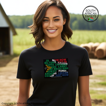 Load image into Gallery viewer, T-SHIRT Black (SA Flag Words)
