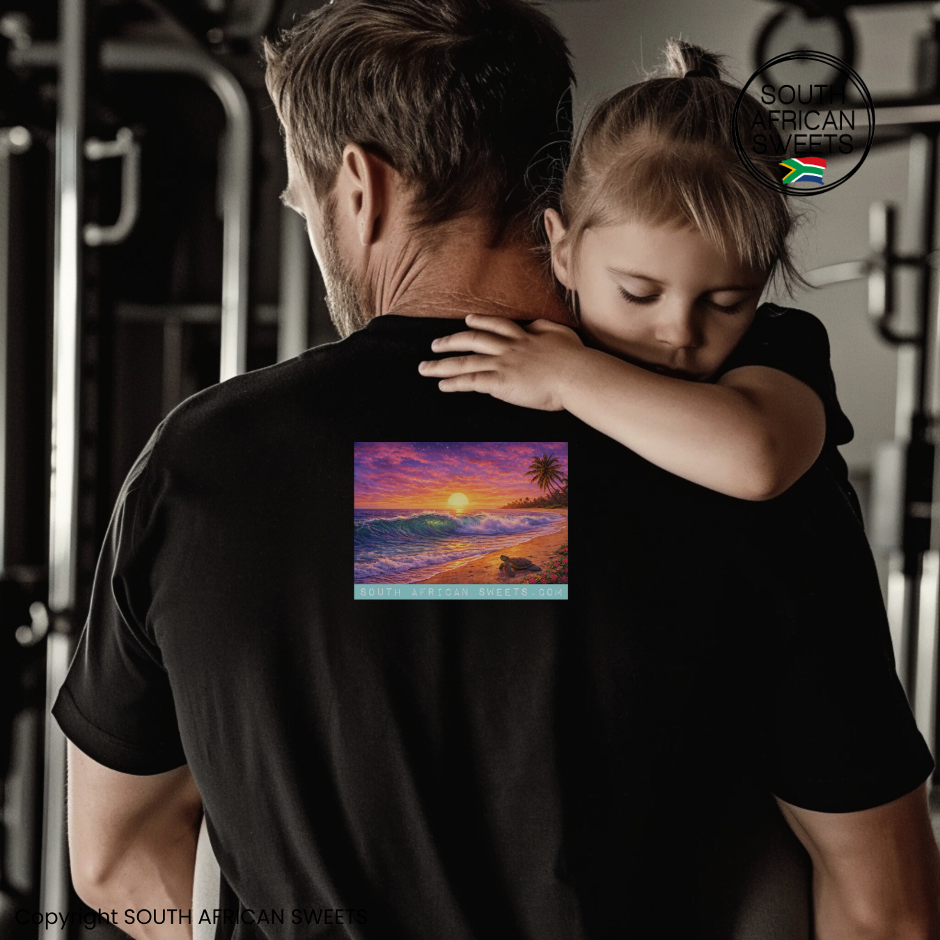 T-SHIRT Beach Turtle Wave Hawaii South Africa