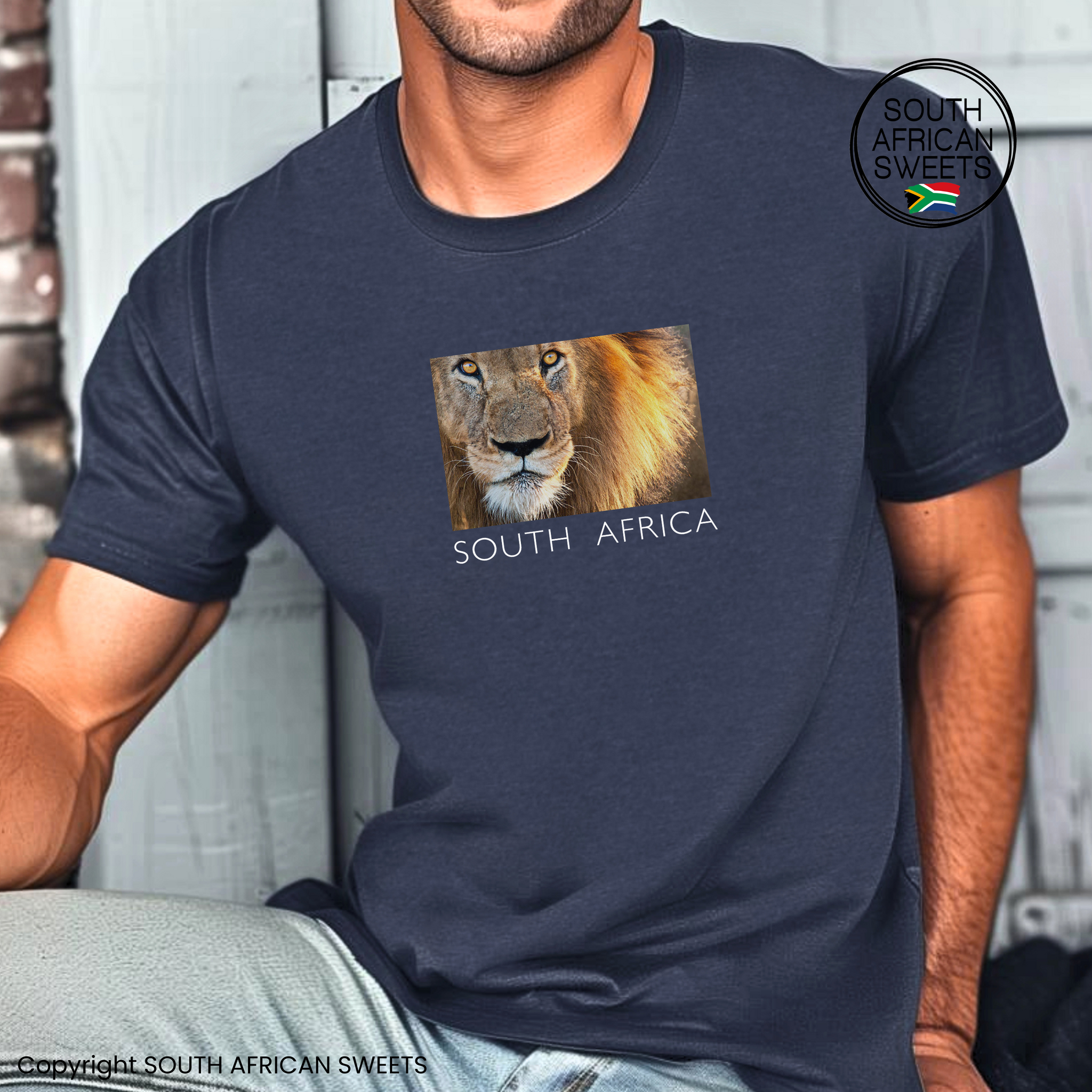 T-SHIRT Lion South Africa Words