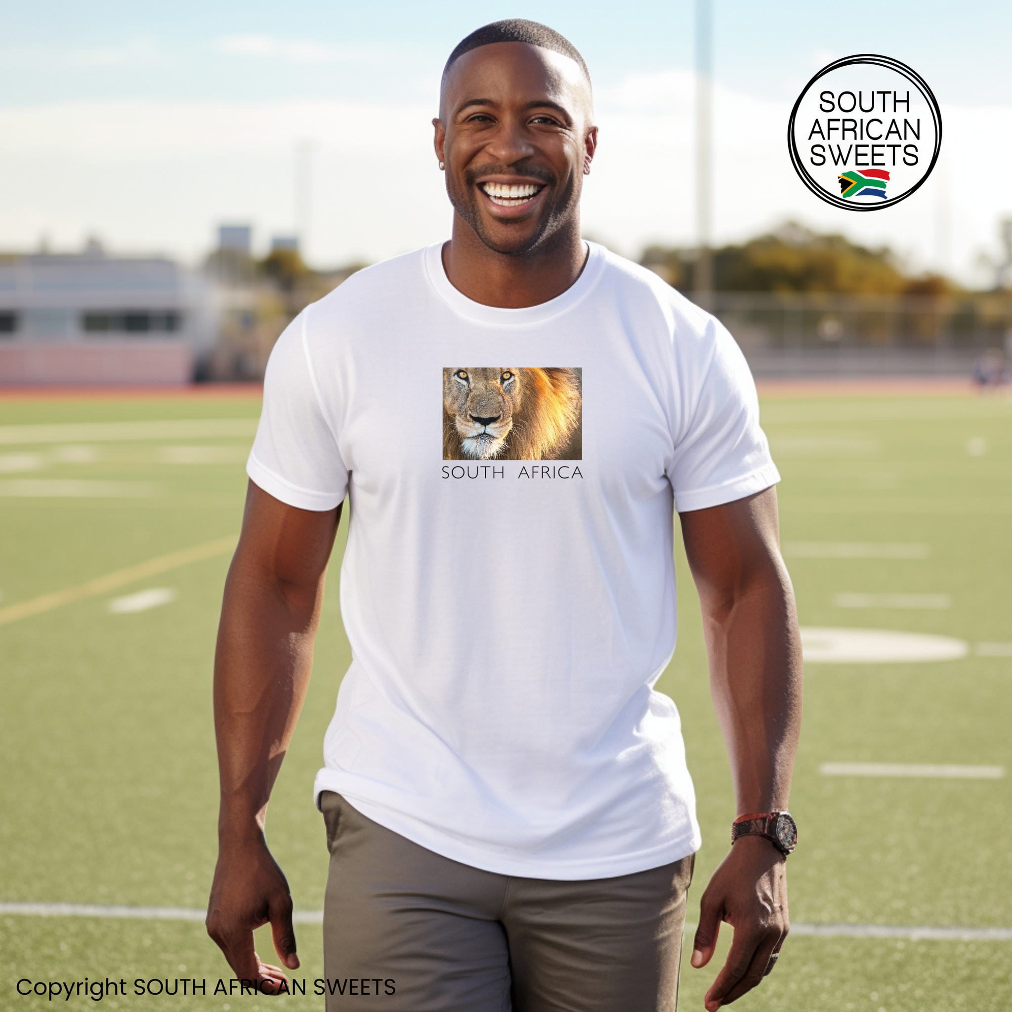 T-SHIRT Lion South Africa Words