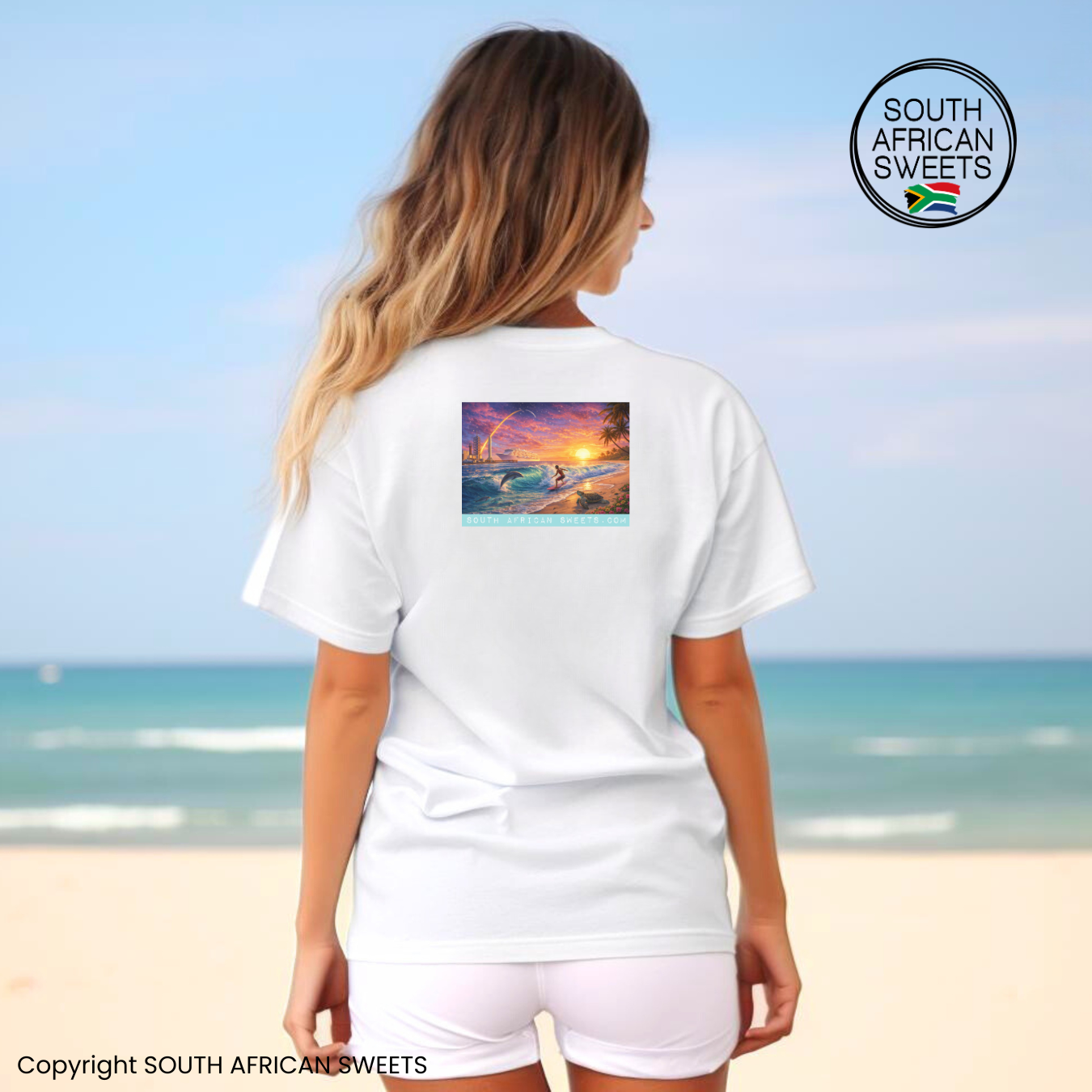 T-SHIRT Florida Rocket Launch Cruise Turtle Surfer