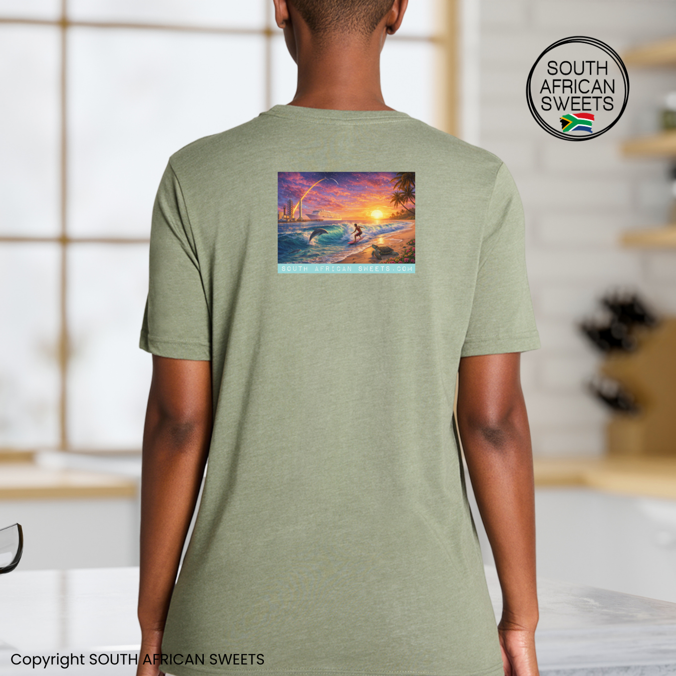 T-SHIRT Florida Rocket Launch Cruise Turtle Surfer