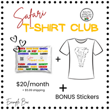 Load image into Gallery viewer, COMING SOON! The Safari T-Shirt Club Monthly Subscription
